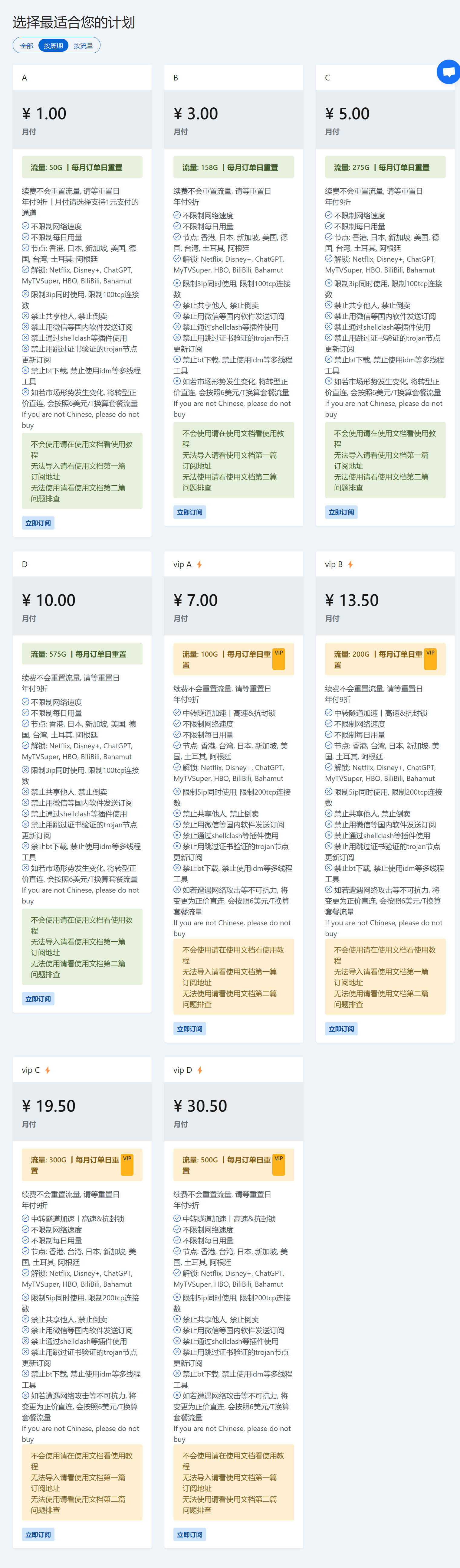 性价比机场周期套餐